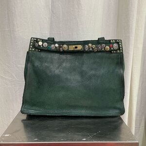 Campomaggi Green jeweled Bag